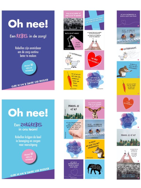 SUPERDEAL zorgrebel boekjes stickers kaarten